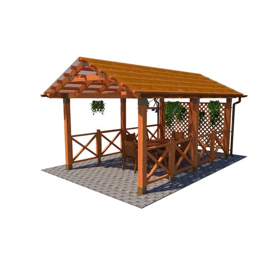 Trädgårdspaviljong Venezia 5x3.2m